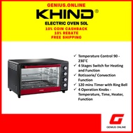 KHIND Electric Oven (2000W x 50L/52L/68L) OT50/OT5205/OT52R/OT6805