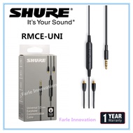 Shure RMCE Earphone Accessory Cable with Remote + Mic for SE Model SE215, SE315, SE425, SE535 and SE846 Sound Isolating Earphones