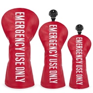 Golf Club Headcovers Red Premium Leather Golf Driver Fariway Wood Covers Hybrid Head Covers 3 Wood G