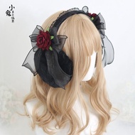 Winter Ear Protection Ear Bag Gilding Dark Black Black Rose Bow Earmuffs Earmuffs Plush Ear Protecti