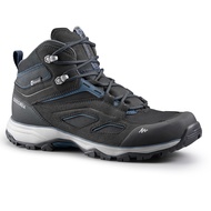 QUECHUA Men's Waterproof Mountain Walking Shoes - MH100 Mid - Black