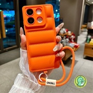 Down Jacket Casing With Lanyard For Honor X9A X9B X9 X8B X8A X8 X7B X7A X7 X6B X6 5G 4G Cover Cute S