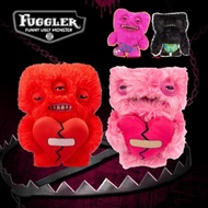 Fuggler Big Tooth Monster Doll Heart Funny Face Color Toys Valentine's Day Gift 25CM Fuggler Plush F