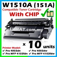 10x Compatible to HP 151A HP151A W1510A Laserjet Pro M4003dn M4003dw 4003dn 4300dw Pro MFP 4103fdn 4