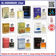 Al Haramain 15ml Attar Roll On Madinah/Black Oud/Dahab/Oudi/White Oud/Badar/Million/Forever/Mukhallat/Firdaus/Hajar