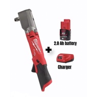 Milwaukee M12 FRAIWF12-0 Fuel Right Angle Impact Wrench+Battery 2.0 +Charger