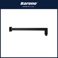 Bareno Brass Matt Black Finish Bathroom Shower Accessories Shower Arm 400mm L400-SQ1B