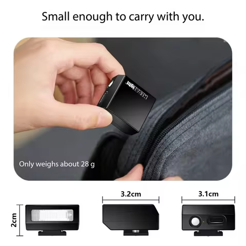 MEDALight F1 F1S Metal Version Mini Camera Flash Speedlite Universal Hot Shoe Mount for Fuji/Sony/Ni