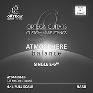 Ortega Guitars Atmosphere Balance Single Nylon Guitar 6th E-String Silver Plated .044w-Hard Tension-