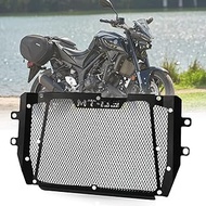 For Yamaha MT-03 MT03 MT 03 2015 2016 2017 2018 2019 2020 2021 Motorcycle Aluminum Radiator Grille Grill Guard Cover Protector, Black