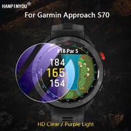 For Garmin Approach S70 47mm 42mm SmartWatch Ultra Clear / Anti Purple Light 2.5D Tempered Glass Film Screen Protector