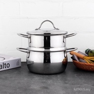 18 Steamer Breakfast Porridge Steamed Buns Small Soup Pot/Chockmen Chockmen Pot m10 Ming 16c Stainle