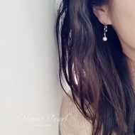 Dfdf Aurora Pearl Tassel Earrings Moon Earrings Round Flawless Exquisite Long Style