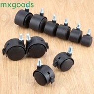 MXGOODS Chair Wheel Rotating Sliding Universal For Industrial Furniture with Brake Trolley Plate Sil