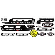 GT ADVANECE CUSTOM BIKE STICKER VARIATIONS