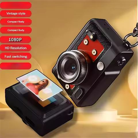 Students Gift Mini Camera Retro Digital Camera 1080P HD Thumb Camcorder School Life Memory Portable 