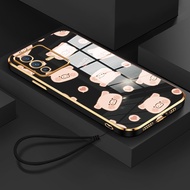 Casing HP For VIVO V23 5G V23i 5G V23E 5G V23E 4G Case Casing Couple Cat and Pig Pattern Casing Phon