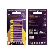 ถ่าน Patriot Premium Alkaline***ของแถมมากมาย-ของแท้100%-ลด30%*** ขนาด AA AAA 1.5V แพ็ก 6 ก้อน The