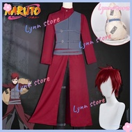 Gaara Cosplay Costume NARUTO Gaara Wig Uniforms Gourd Bag Set Anime Carnival Party Cosplay Costumes