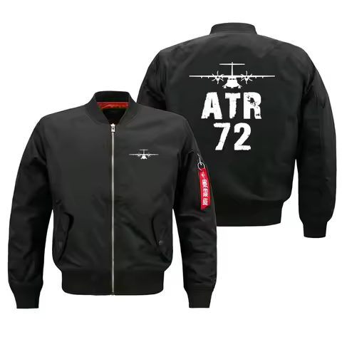 ATR 72 Autumn Winter Outdoor Windproof Man Baseball Coats Pilots Military Flight Aviation Men Ma1 Bo