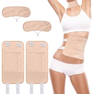 Castor Oil Pack Wrap for Women Gifts, 4Pcs Castor Oil Pack for Liver Detox, Caster Oil Packs with El