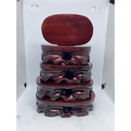 D3350 Solid Wood Mahogany Root Carving Base Odd Wood Seat Art Rack Cornucopia.Strange Stone.Pixiu.Te