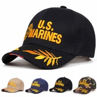 2023 Hat Men's New Style Autumn Winter English Embroidered Baseball Cap Marine Corps Baseball Cap Mi