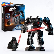 In stock 75368 Darth Vader Mech Building Blocks Set Star Wars Mecha Model Kit DIY Assembly Collectib