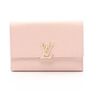 路易威登 Portefeuille Capucines Compact 皮夾 M82361 粉紅皮革女士 LV