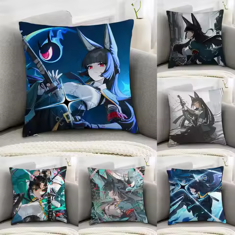 Hoshimi Miyabi Zenless Zone Zero Pillow Case Sofa Decorative Home Double-sided Print Plush Throw Pil
