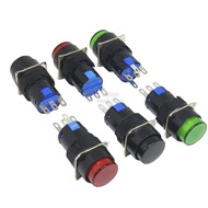AB6-A Self-Locking 3-Pin Power Start Point 220V Button AL6-M Reset 5-Pin with Light 16mm Switch LA16