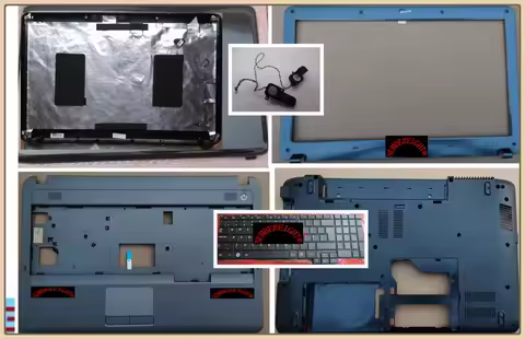 New Cover For Samsung R528 R530 R540 R523 R525 R580 RV510 RV508 Top LCD Screen Back/Bezel/Palmrest U