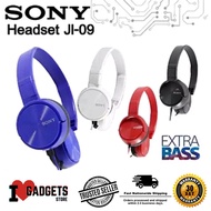 Headphone Sony J-09 Extra Bass Headphone Handsfree Headset with Mic