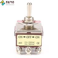 SUYO Heavy Duty Toggle​​, 4PDT 12 Pin Rocker Switch ON//ON Three-position Rocker Control ​​3 Positio