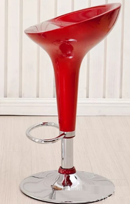 ADJUSTABLE 58-78cm / 1 RED MERAH COLOR COLOUR back rest Salon cafe Saloon stool chair dental beauty 