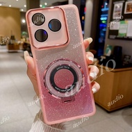 Realme Note 80 4G Glitter Bling Magnetic Bracket Phone Case For realme Note 80 80x Note80 Note80x 4G