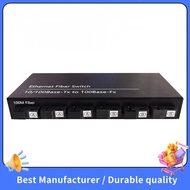 6Port 10/100M Ethernet Switch 6 Fiber Port 25KM 2UTP RJ45 Fiber Optical Transceiver Optical Media Co