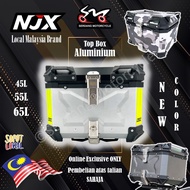 NJX Aluminium Top Box X Design ACE Kotak Motosikal Peti Aluminum Box Motorcycle Accessories