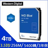 全新 WD 藍標 4T 4TB 3.5吋桌上型硬碟 WD40EZAX