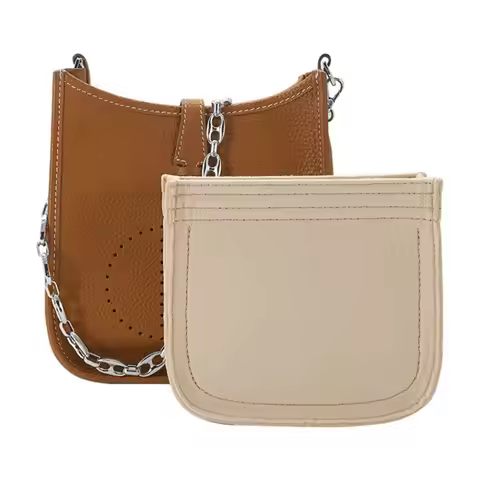 Durable Felt Handbag Insert Bag Multi-Pocket Travel Bag Organizer Portable Purse Liner Bag for Evely