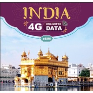 India eSIM 5-15Days Unlimited 4G Data