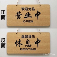 Open Close Sign Signage 2 In 1 Open Double Sided For Shops We Are Open We Are Closed Wood Signage Op