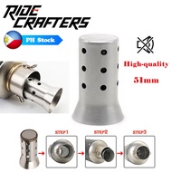 ✺✾✧RC For R15 R3 Nmax Aerox Mt 15 Tmx155 Sniper 150 Rs150 Motorcycle Universal Exhaust Pipe Muffler