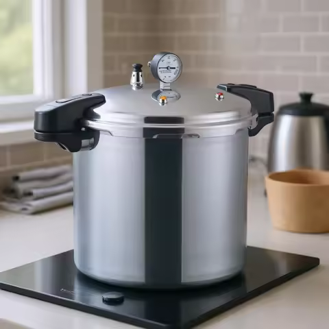 23 L Pressure Cooker 100 kPa Aluminum Pressure Cooker Cookware Release Valve Kitchen Appliance Even 
