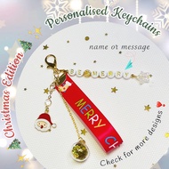 [SG] Personalised Keychain ✨🎄Christmas Edition🎄✨ Lovely Gift Idea