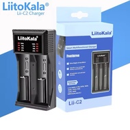 Liitokala Lii-C2 2-Slots 5V2A USB-C Battery Charger 3.7V 26800 18650 21700 1.2V NiMH AA AAA