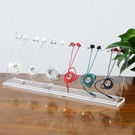 Creative Computer Wired Headset Acrylic Display Stand In-Ear Earbud Stand USB Data Cable Display Sta
