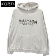 Balenciaga [UNISEX] 675003 21 Ivory Retail Therapy Logo Print Hoodie Parka 2