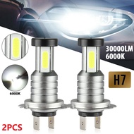 2X H7 LED Headlight Bulb Kit High Low Beam 100W 30000LM Super Bright 6000K White