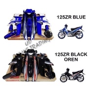 HITAM Coverset Yamaha 125ZR Black Orange Blue Gp 125